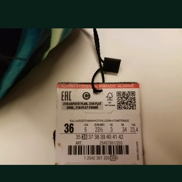 Zara Floral Mules With Bow US 6 - Picture 2 of 2